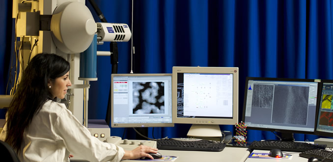 EngD student in laboratory at Loughborough University